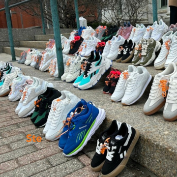 Step Up for Kids Berkshire County. Shoes on the steps.