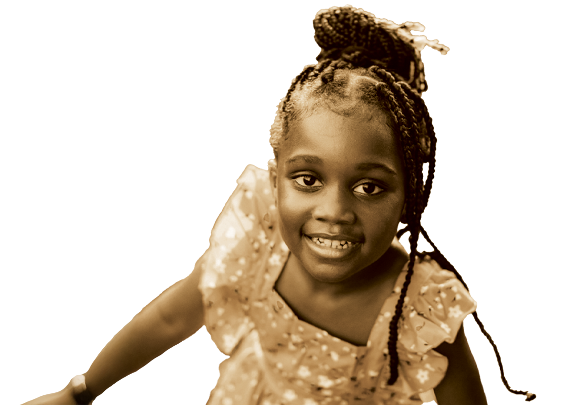 little girl smiling at camera