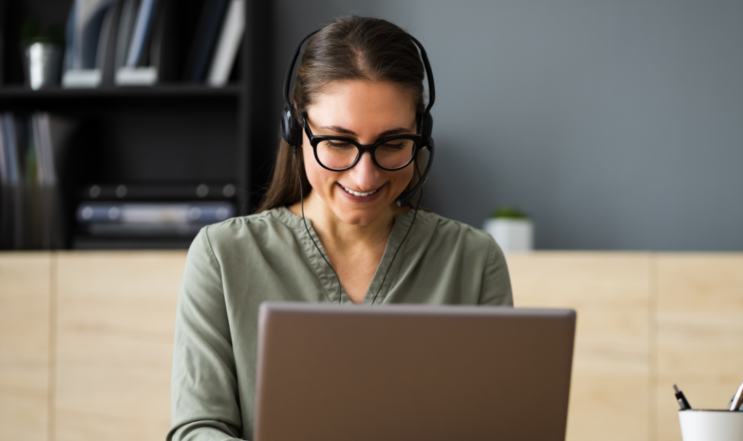 virtual learner attending a training