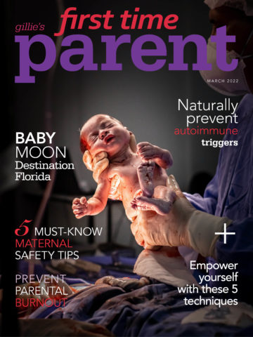 first time parent magazine cover page