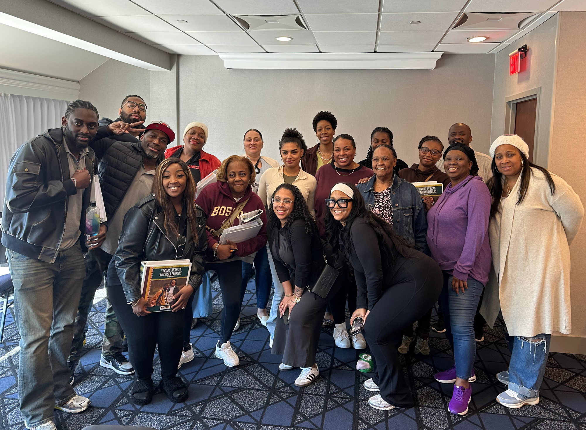 Group facilitators attending the Strong African American Families Certification Training.